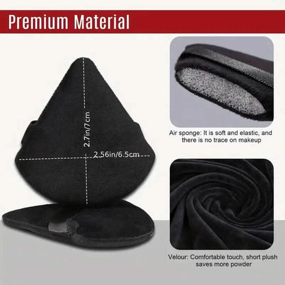 3-Pack: Triangle Powder Puff for Loose Powder and Liquid Cosmetic DailySale