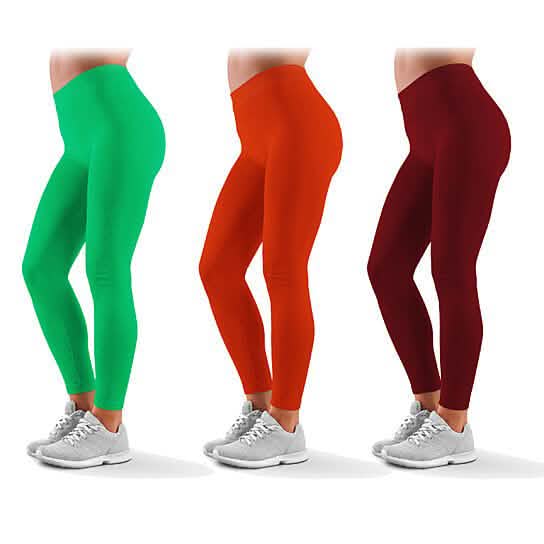 3-Pack: Ultra-Soft High Waisted Capri Leggings DailySale