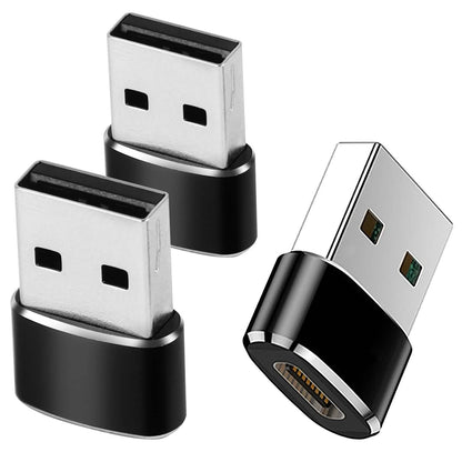 3-Pack: USB C Type-C Female to USB Type A Male Port Converter DailySale