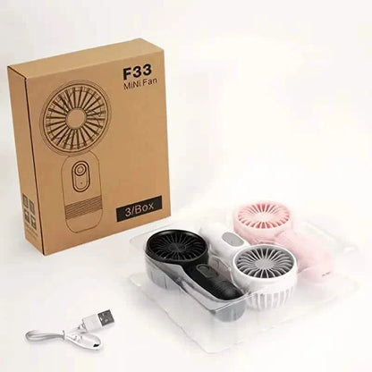 USB Rechargeable Mini Portable Fan with 3 Speeds DailySale