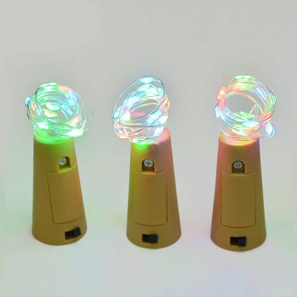 3-Pack: Wine Bottle Cork Copper LED Light Strips Rope Lamp Kit DIY Colorful DailySale