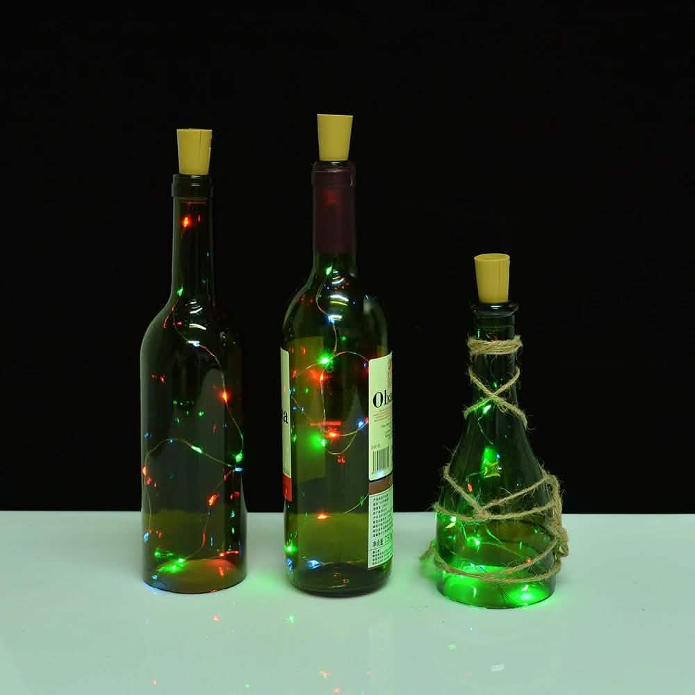 3-Pack: Wine Bottle Cork Copper LED Light Strips Rope Lamp Kit DIY Colorful DailySale