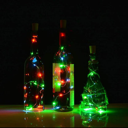 3-Pack: Wine Bottle Cork Copper LED Light Strips Rope Lamp Kit DIY Colorful DailySale