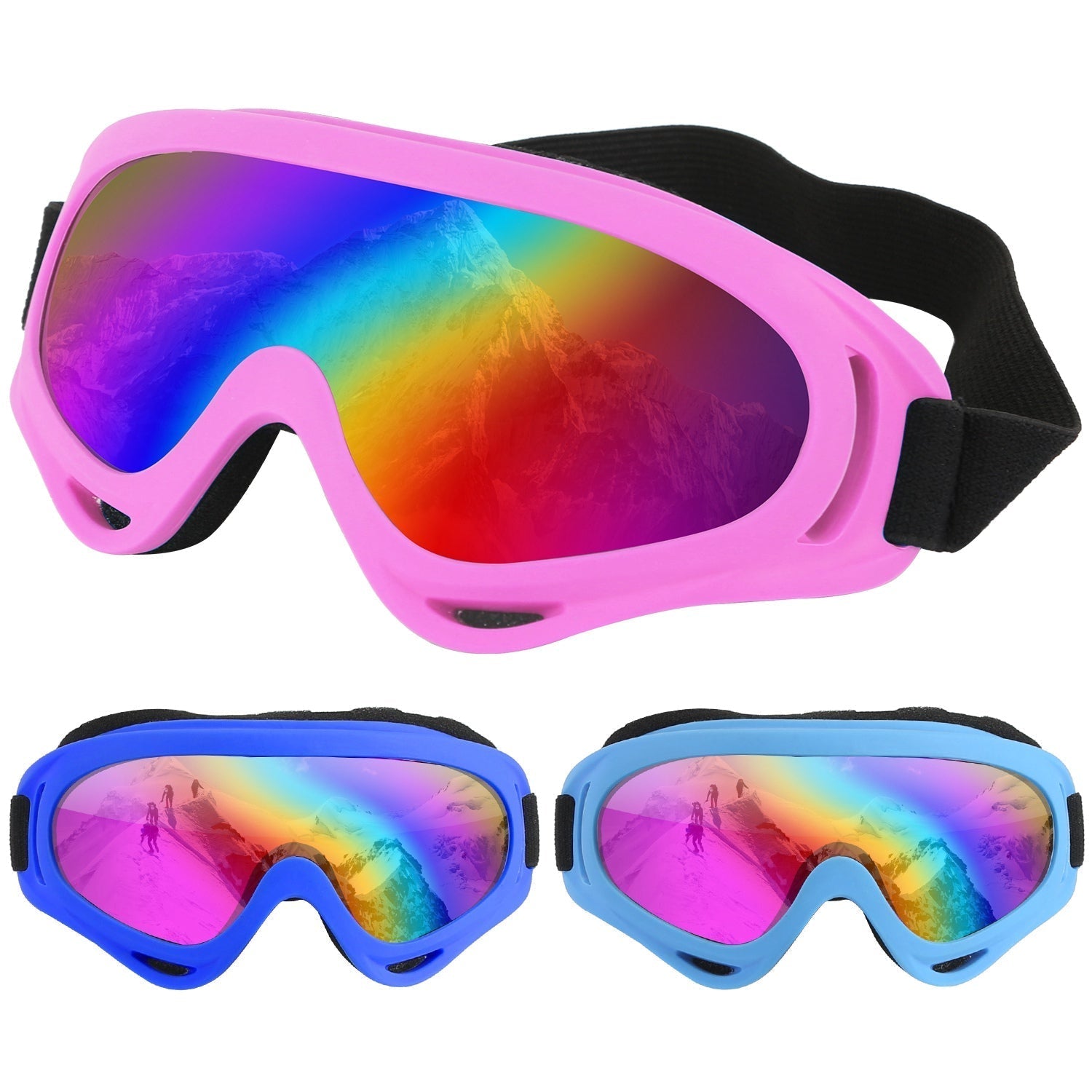 3-Pack: Winter Sports Goggles for Kids and Adults DailySale