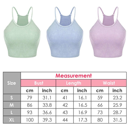 3-Pack: Women Crop Basic Tank Top Ribbed Knit Sleeveless DailySale