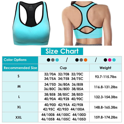 3-Pack: Women Padded Sports Bras DailySale