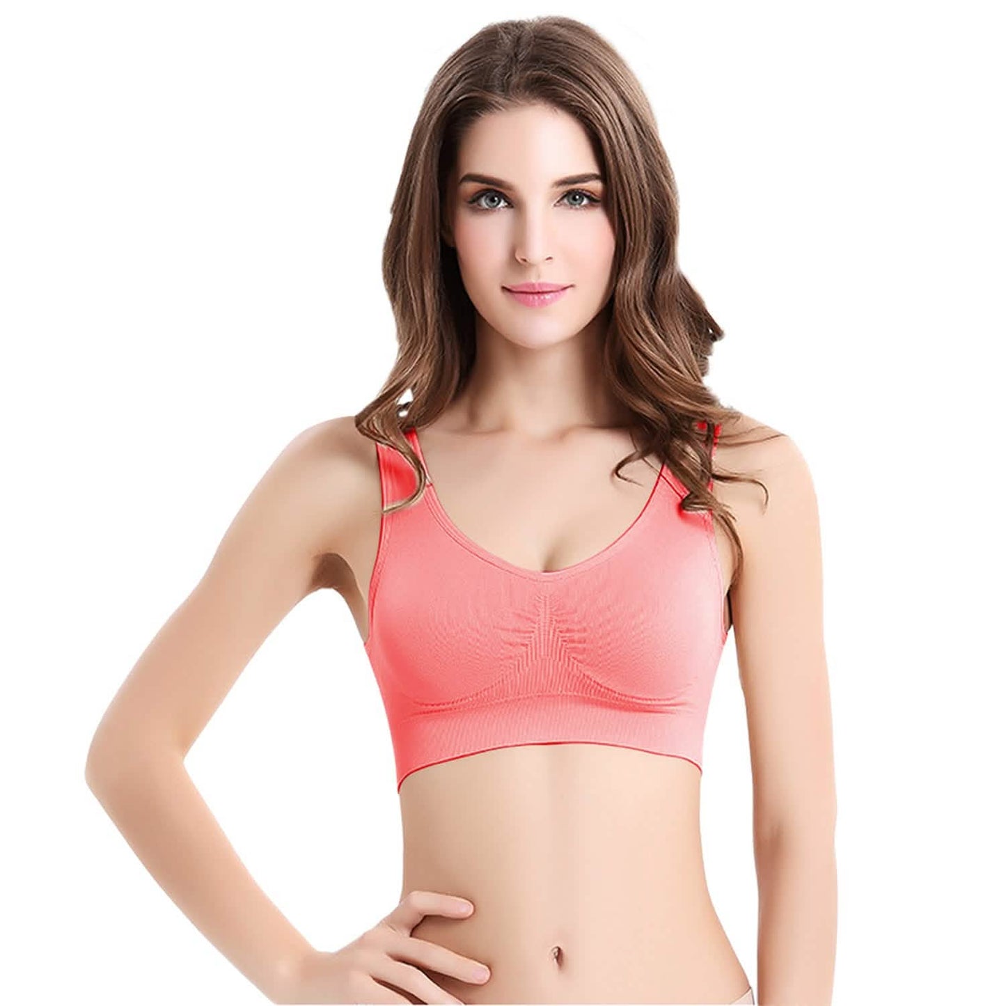 3-Pack: Women Seamless Wire-free Bra for Fitness Workout DailySale