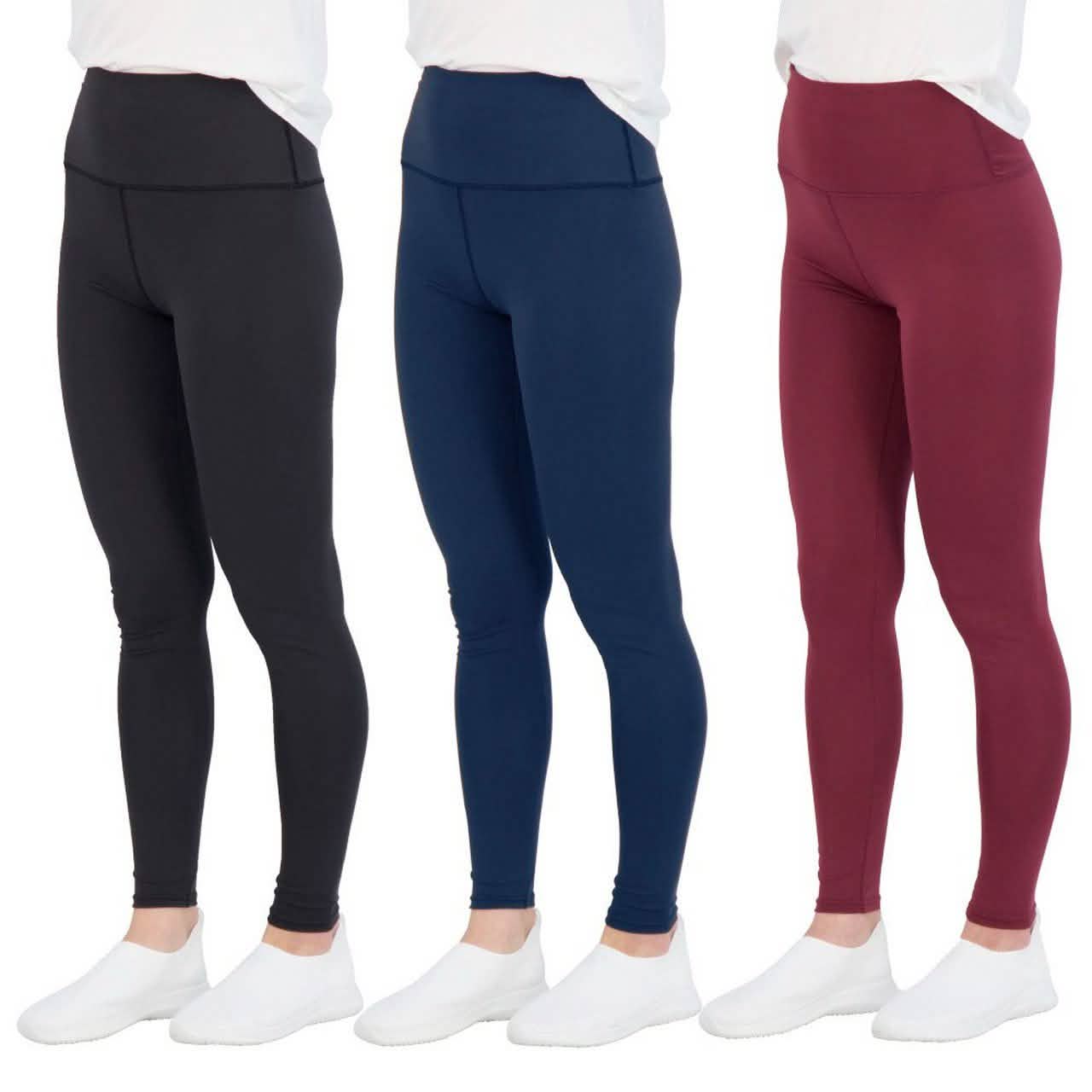 3-Pack: Women's Active Athletic Performance Leggings DailySale
