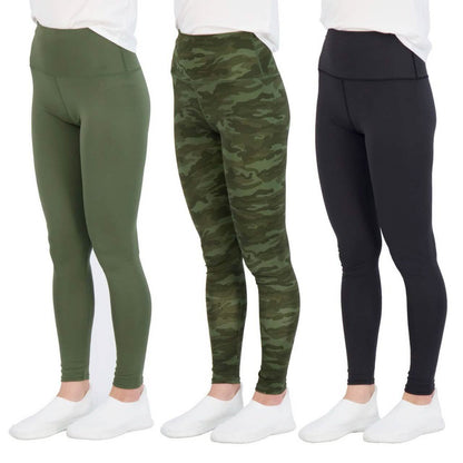 3-Pack: Women's Active Athletic Performance Leggings DailySale
