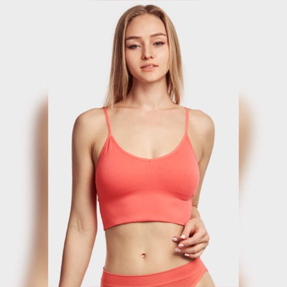 3-Pack: Women's Breathable Seamless Spaghetti Strap Sports Bra DailySale