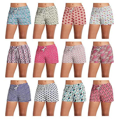 3-Pack: Women's Comfy Lounge Bottom Pajama Shorts with Drawstring DailySale
