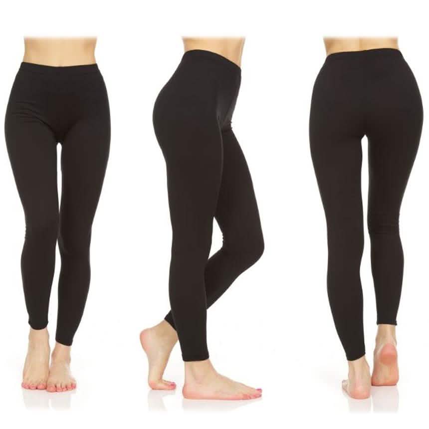 3-Pack: Women's Everyday Super Soft Slimming Brush Leggings DailySale