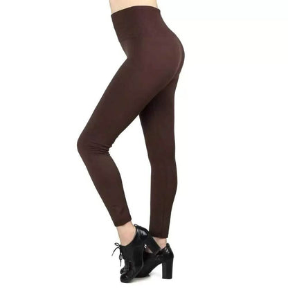 3-Pack: Women’s Fleece Lined Leggings High Waist Soft Stretchy Warm Leggings DailySale