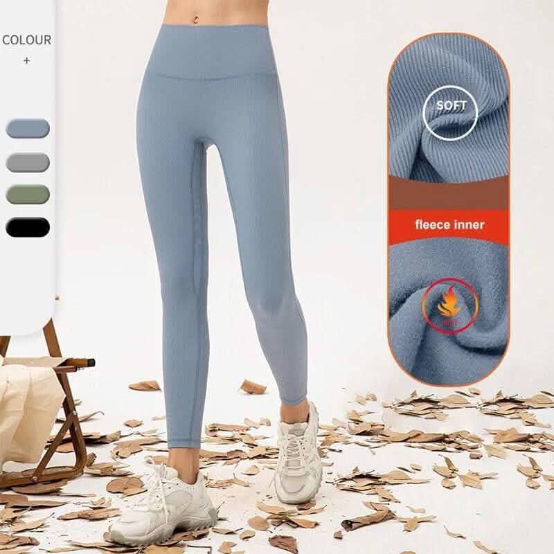 3-Pack: Women’s Fleece Lined Leggings High Waist Soft Stretchy Warm Leggings DailySale