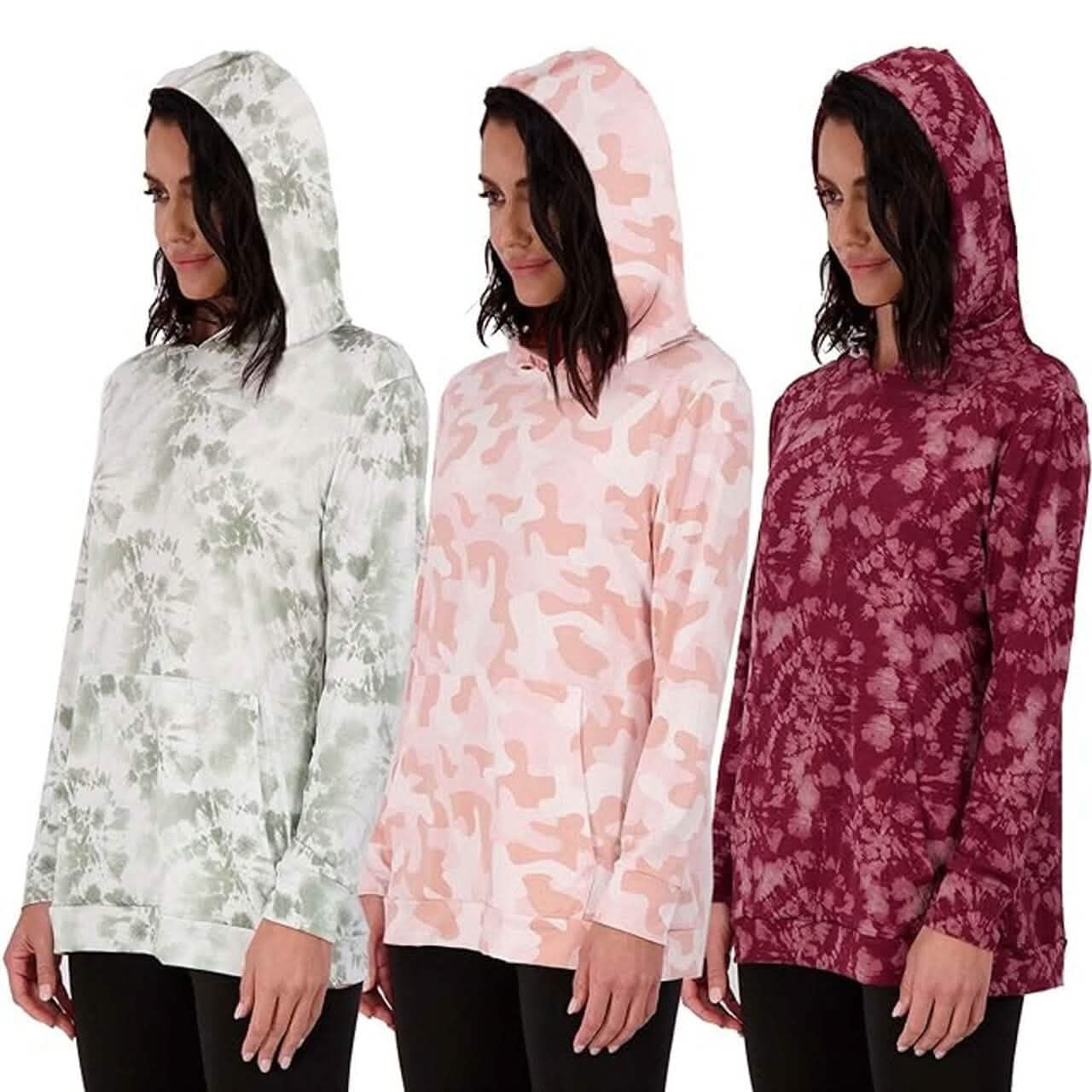 3-Pack: Women's Long Sleeve Pullover Hoodie DailySale