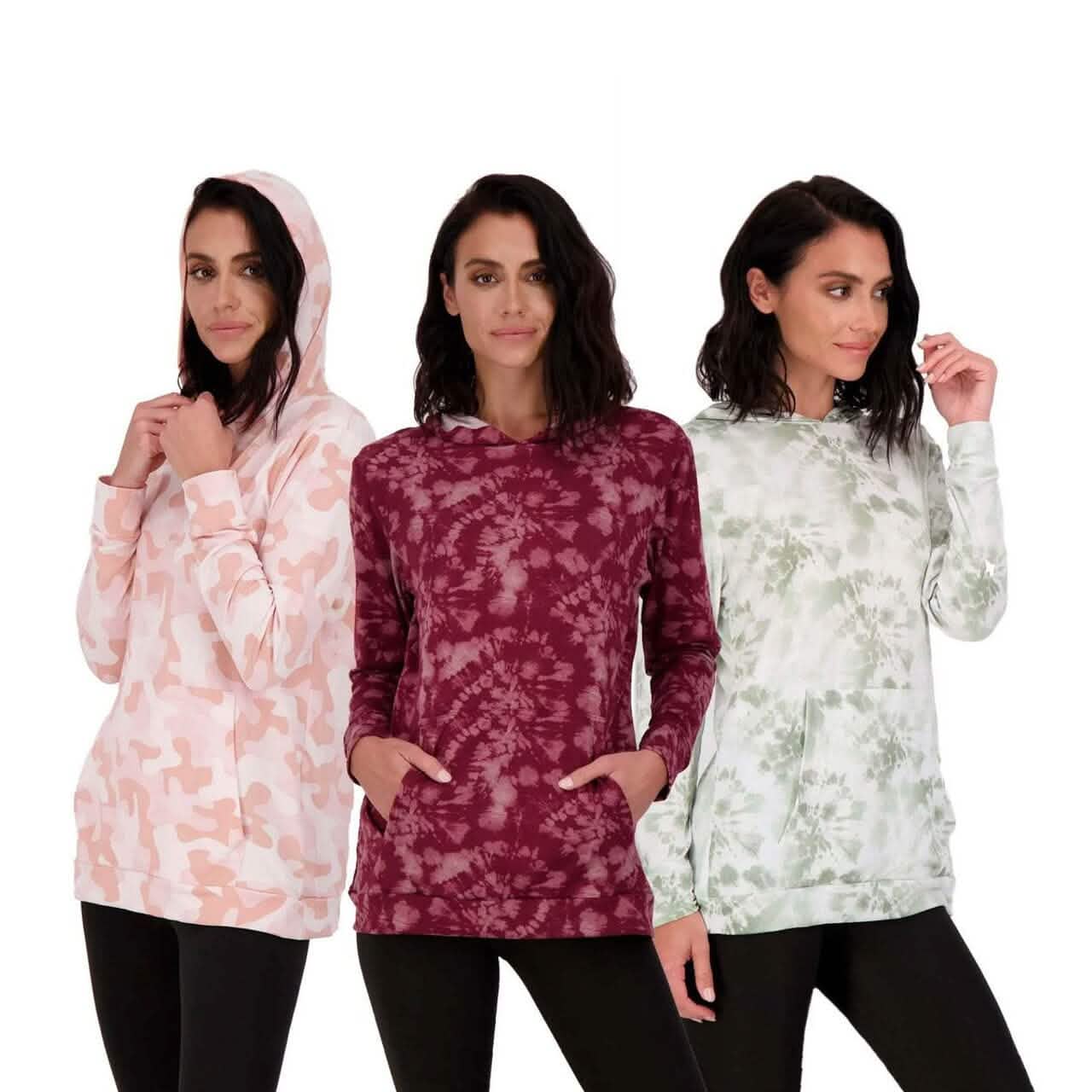 3-Pack: Women's Long Sleeve Pullover Hoodie DailySale