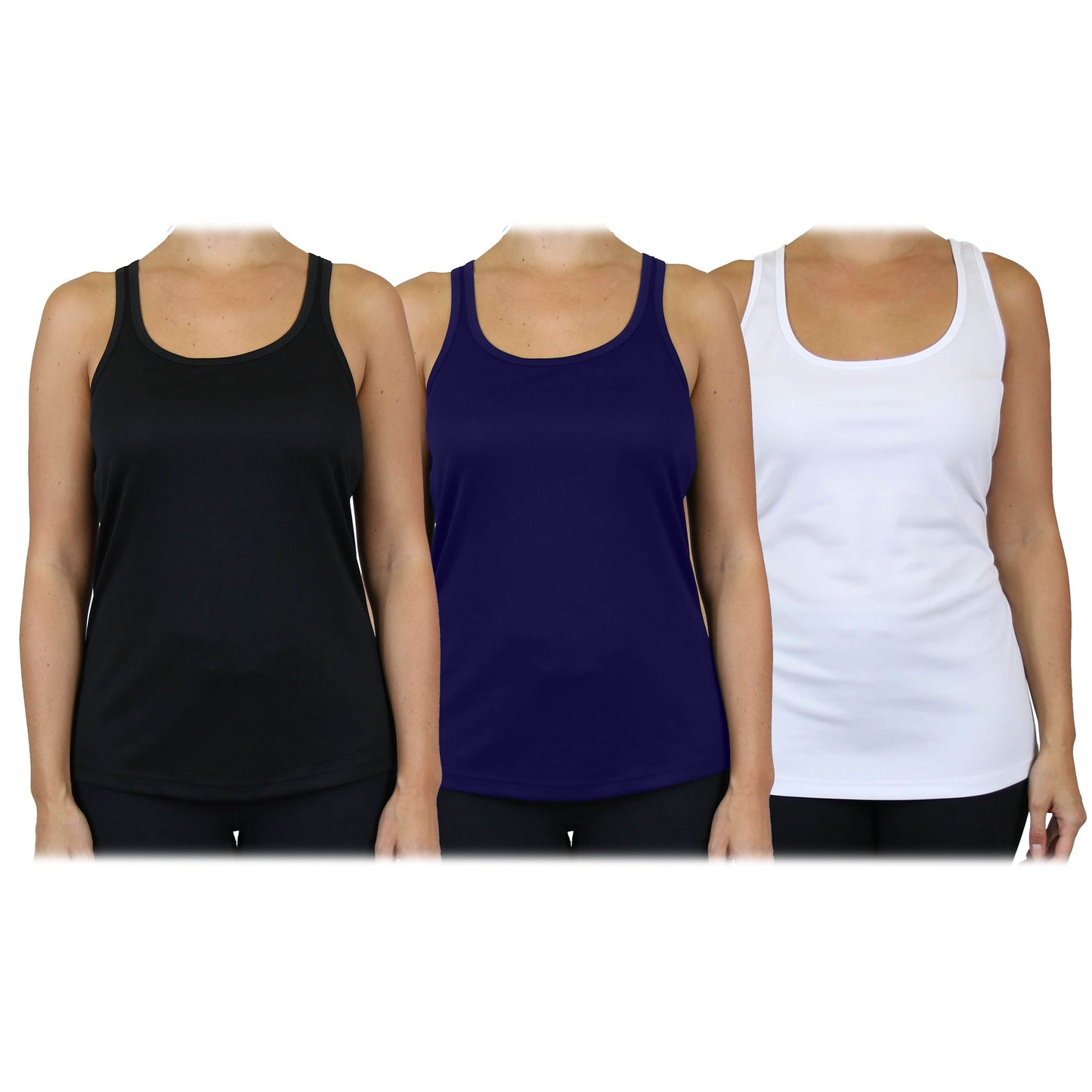 3-Pack: Women's Moisture Wicking Racerback Tank DailySale