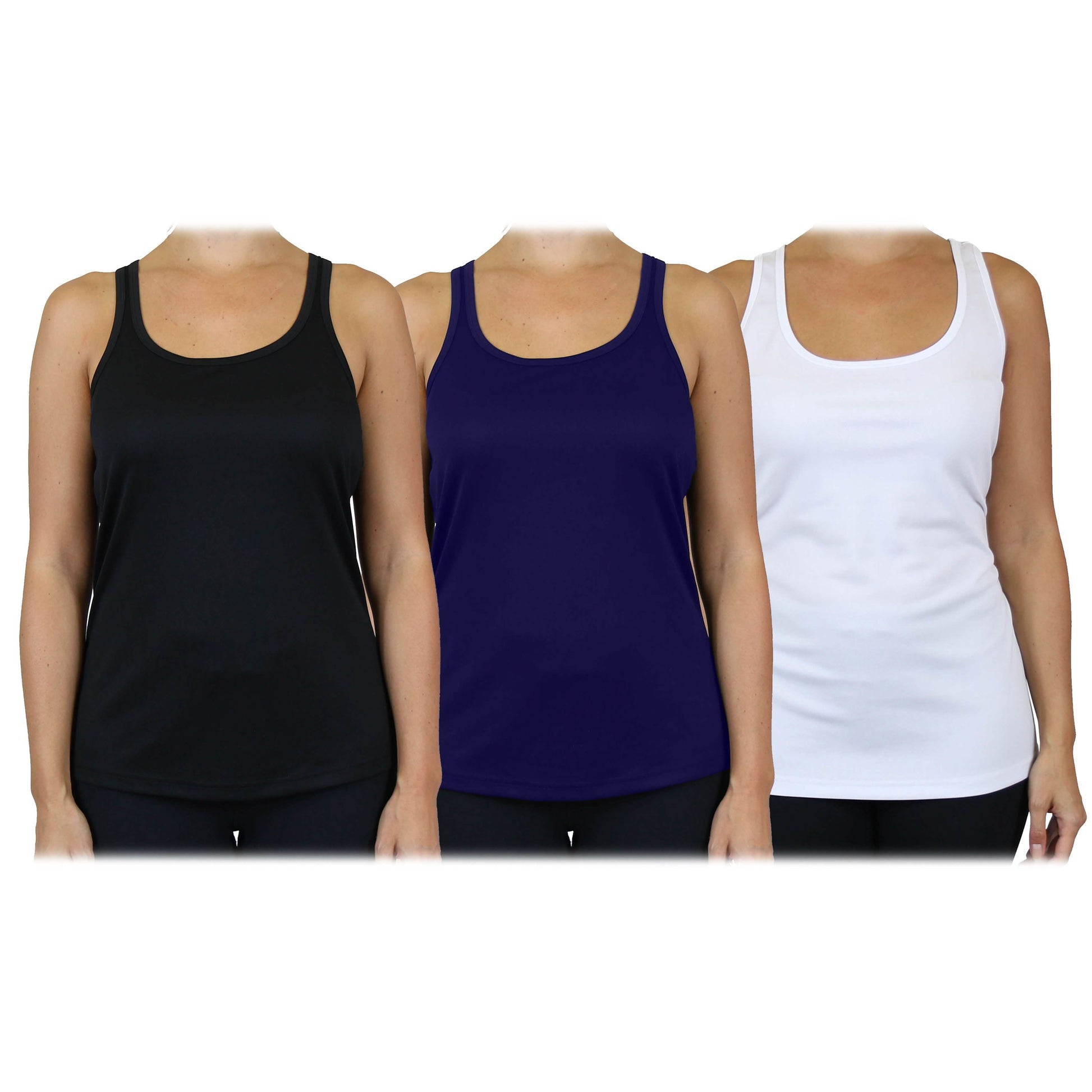 3-Pack: Women's Moisture Wicking Racerback Tank DailySale