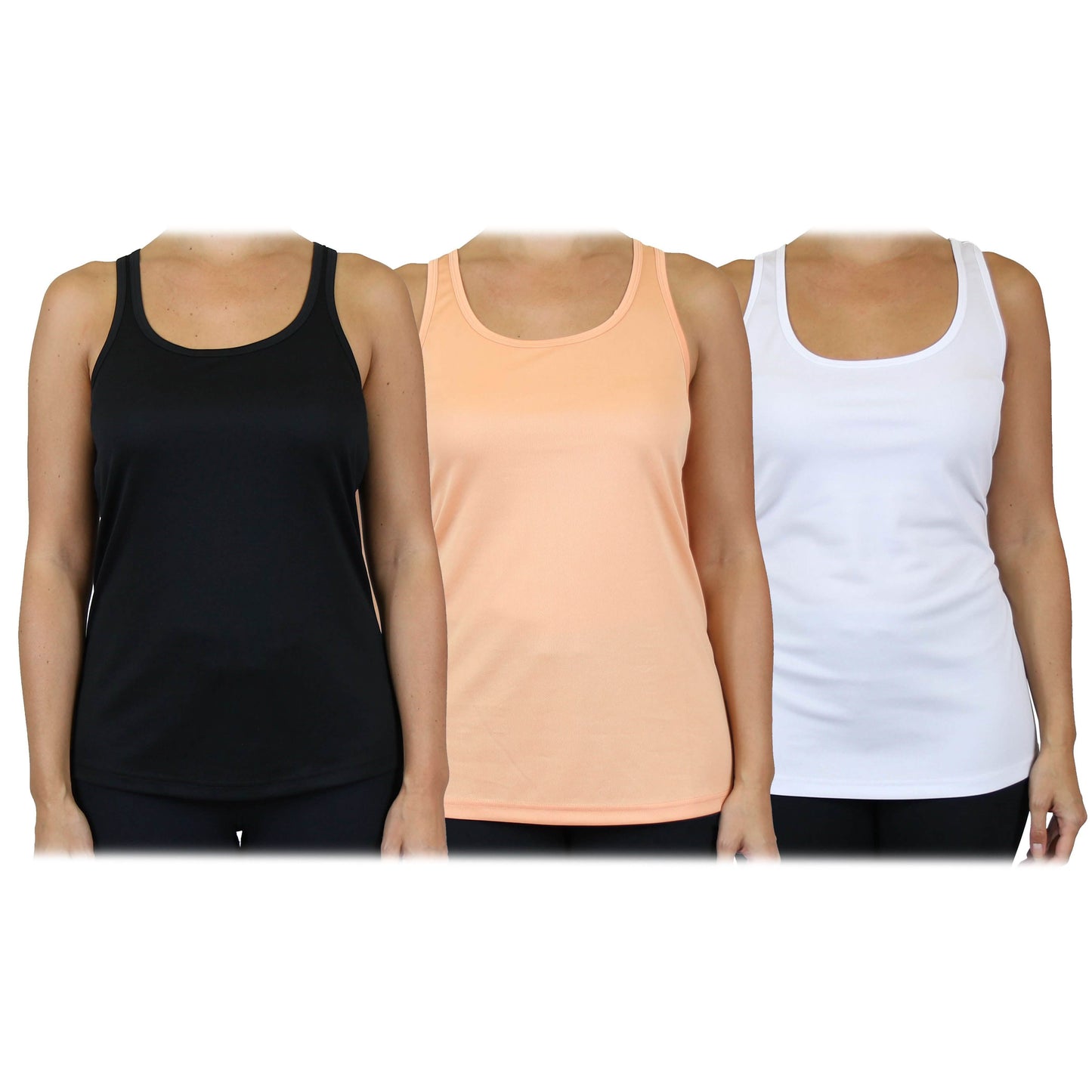 3-Pack: Women's Moisture Wicking Racerback Tank DailySale