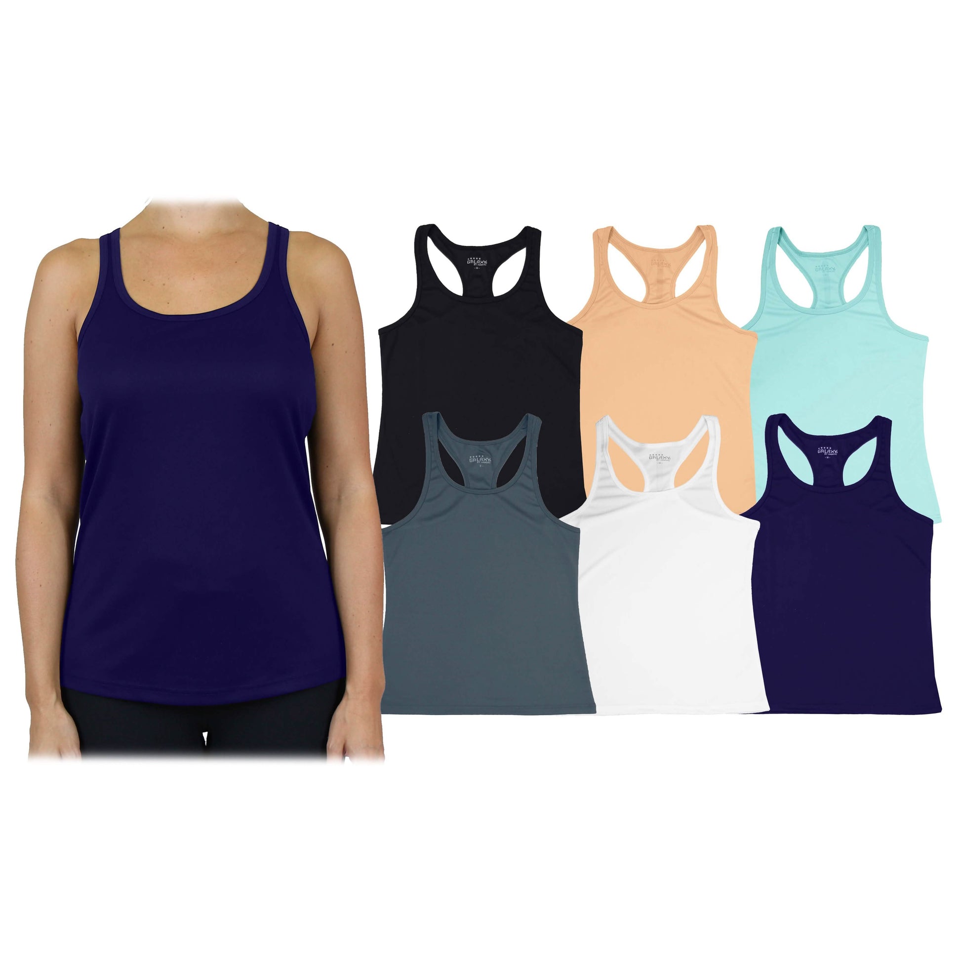 3-Pack: Women's Moisture Wicking Racerback Tank DailySale