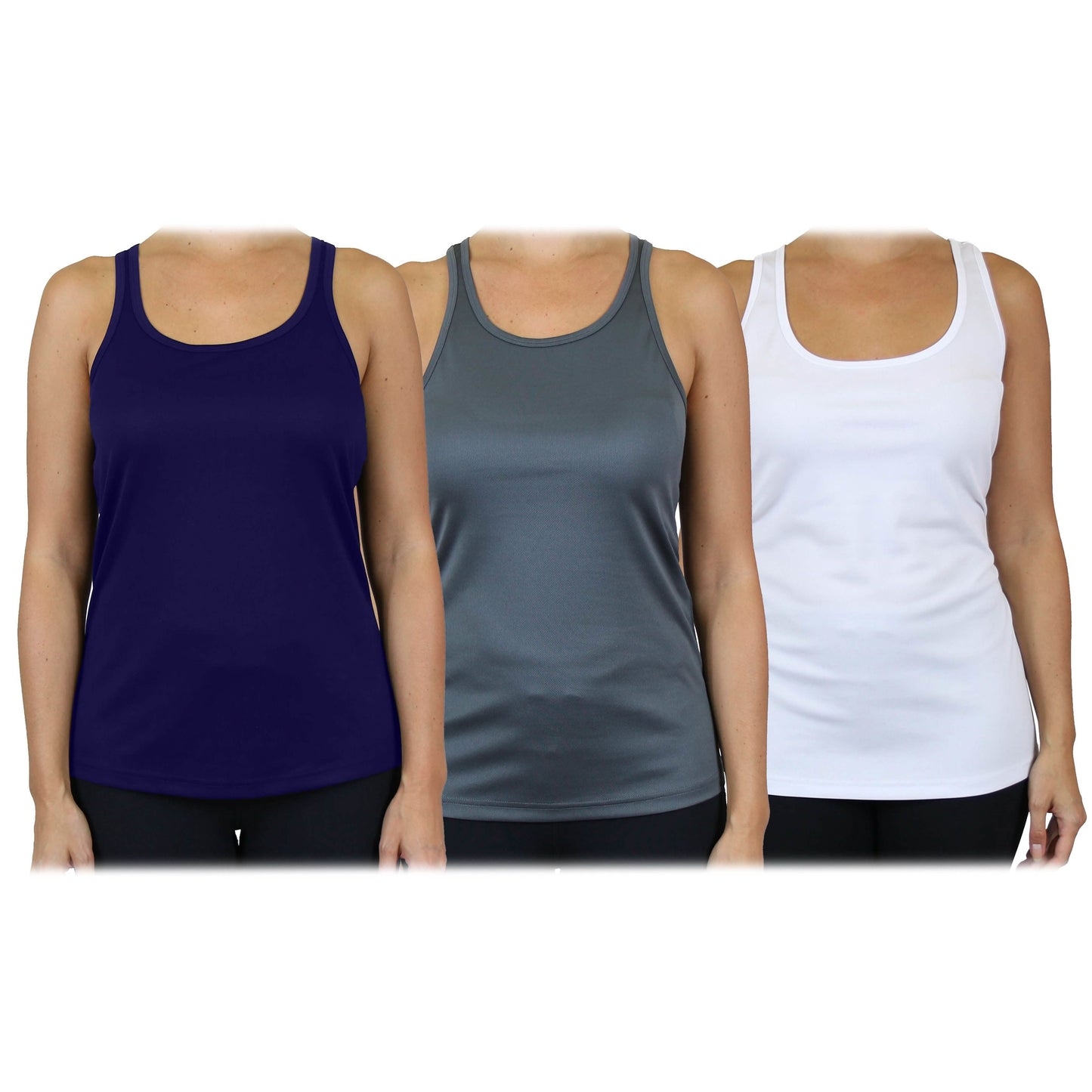 3-Pack: Women's Moisture Wicking Racerback Tank DailySale