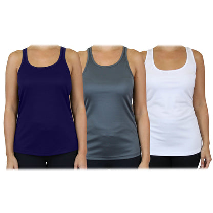 3-Pack: Women's Moisture Wicking Racerback Tank DailySale