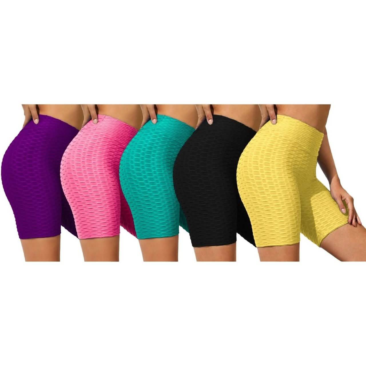3-Pack: Women's Ruched High-Waist Shorts DailySale