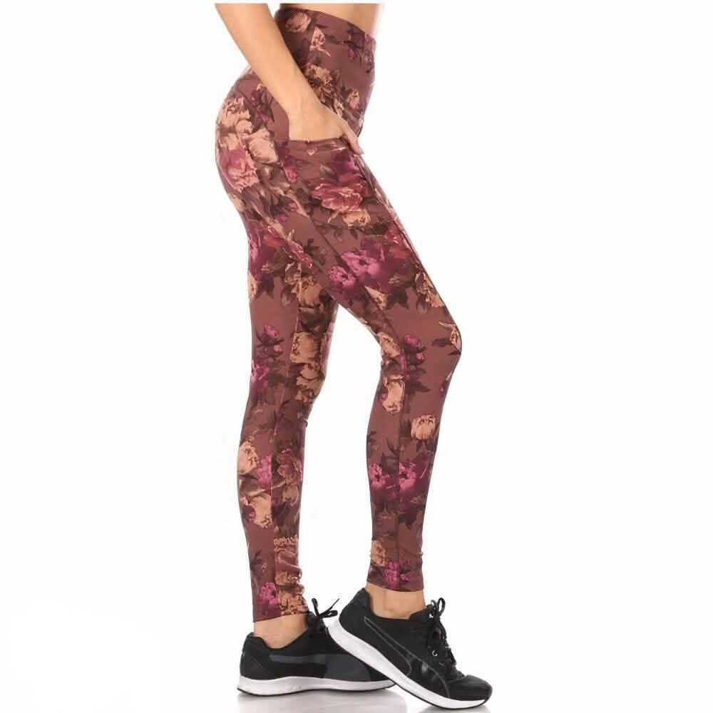 3 Pack: Women's Tummy Control Active Leggings with Side Pockets DailySale