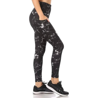 3 Pack: Women's Tummy Control Active Leggings with Side Pockets DailySale
