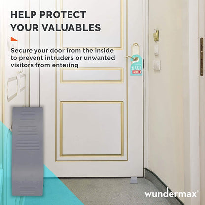 3-Pack: Wundermax Rubber Security Door Stoppers DailySale
