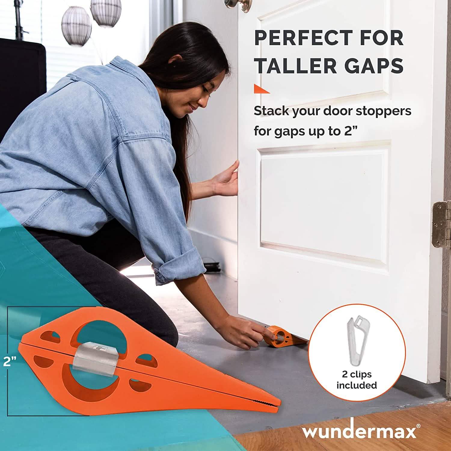 3-Pack: Wundermax Rubber Security Door Stoppers DailySale
