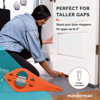 3-Pack: Wundermax Rubber Security Door Stoppers DailySale