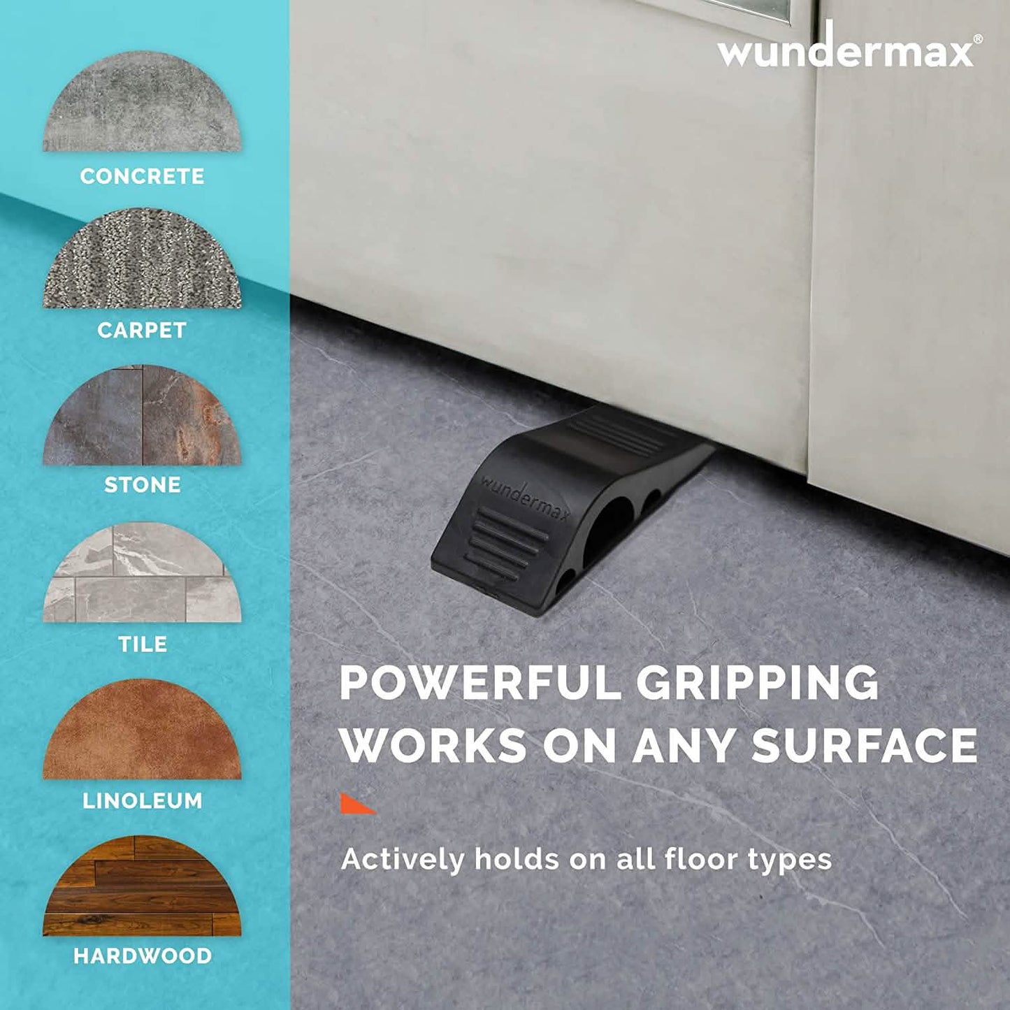 3-Pack: Wundermax Rubber Security Door Stoppers DailySale
