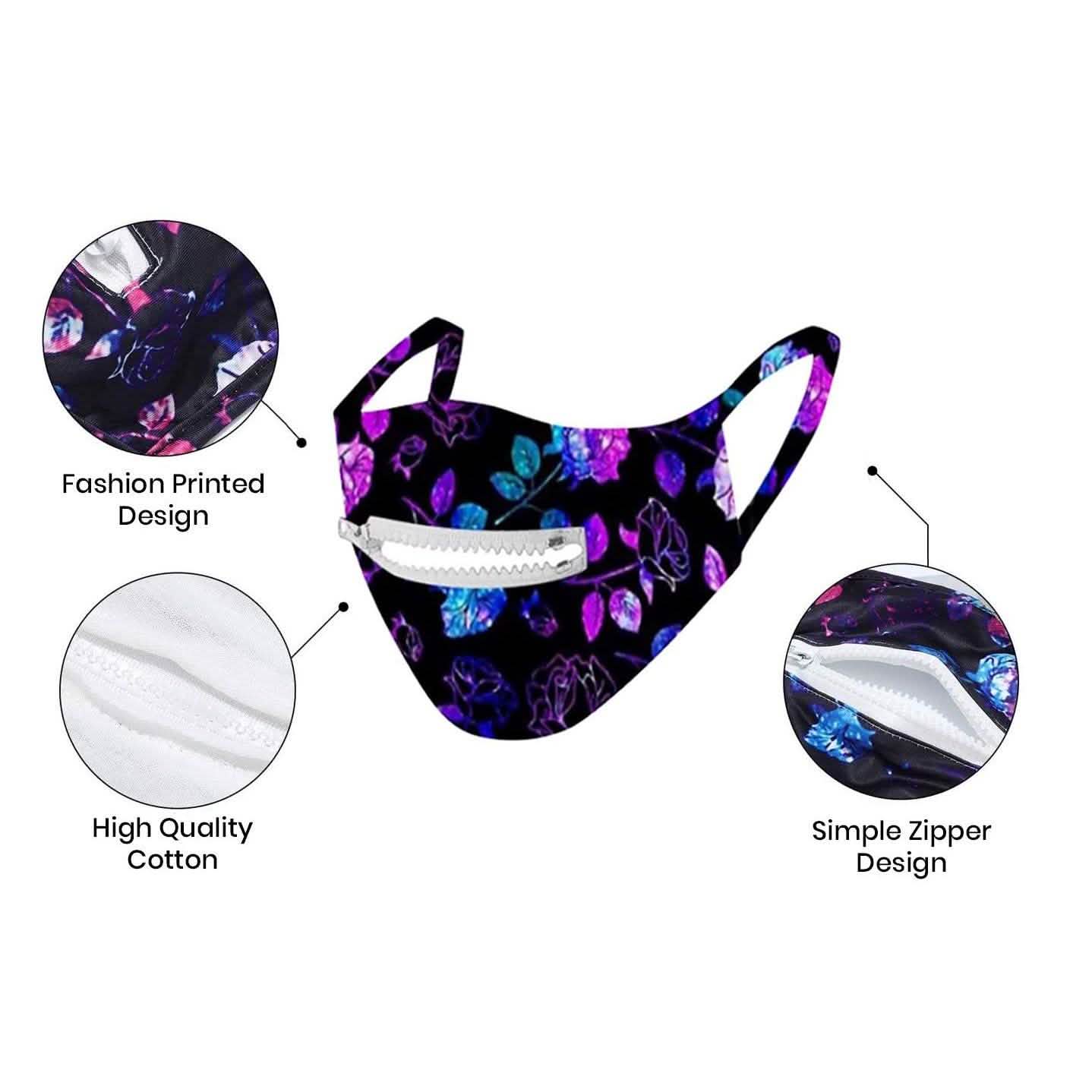 3-Pack: Zipper Reusable Cotton Face Mask for Everyday Use DailySale