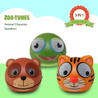 3-Pack: Zootunes Compact Portable Bluetooth Stereo Speaker DailySale