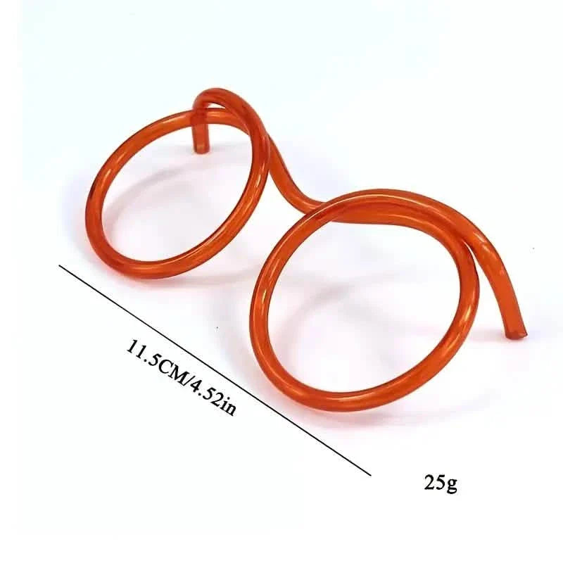 3-Pack: Creative Fun Glasses Straw Crazy Funny Art Straw DailySale