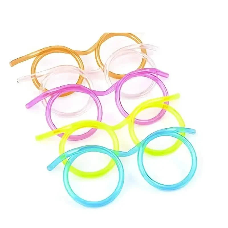 3-Pack: Creative Fun Glasses Straw Crazy Funny Art Straw DailySale