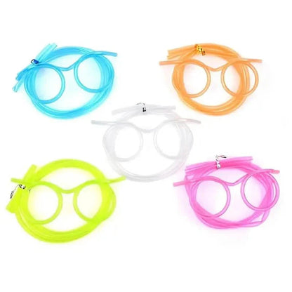 3-Pack: Creative Fun Glasses Straw Crazy Funny Art Straw DailySale