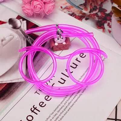 3-Pack: Creative Fun Glasses Straw Crazy Funny Art Straw DailySale