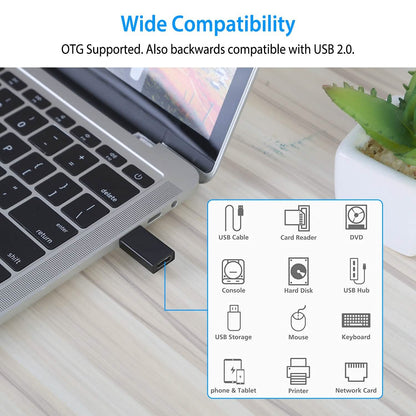 3-Packs: USB Type-C Male to USB A 3.0 OTG Male Port Converter DailySale