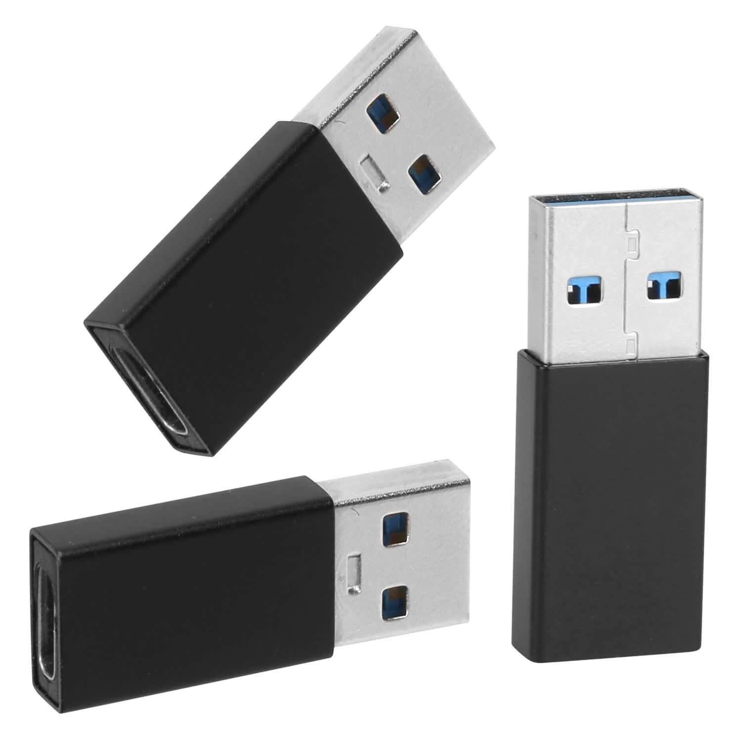 3-Packs: USB Type-C Male to USB A 3.0 OTG Male Port Converter DailySale