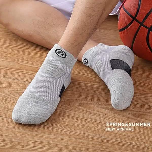 3-Pair: Men's Thick Towel Bottom Breathable Sweat-absorbent Outdoor Sports Running Socks Elite Basketball Sports Socks DailySale