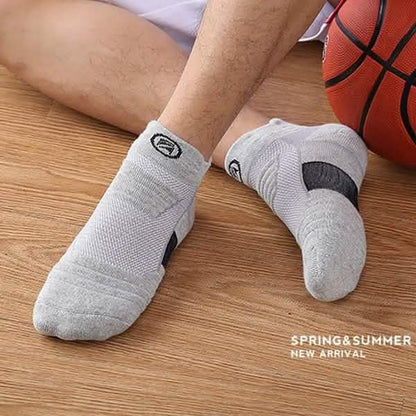 3-Pair: Men's Thick Towel Bottom Breathable Sweat-absorbent Outdoor Sports Running Socks Elite Basketball Sports Socks DailySale