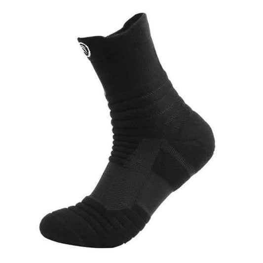 3-Pair: Men's Thick Towel Bottom Breathable Sweat-absorbent Outdoor Sports Running Socks Elite Basketball Sports Socks DailySale
