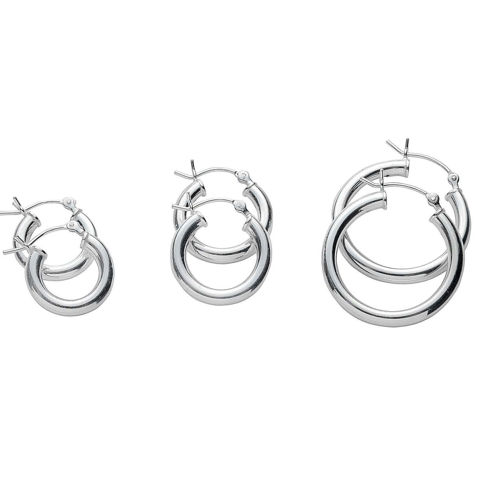 3-Pair Set: Classic Polished Hoop Earrings DailySale