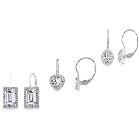 3-Pair Set: Women's Leverback Earrings DailySale