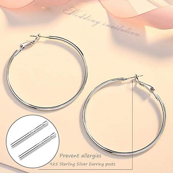 3-Pairs: Big Hoop Earrings DailySale