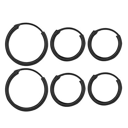3-Pairs: Endless Hoop Earrings DailySale