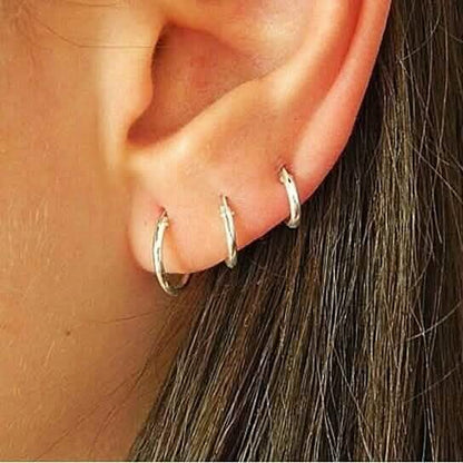 3-Pairs: Endless Hoop Earrings DailySale