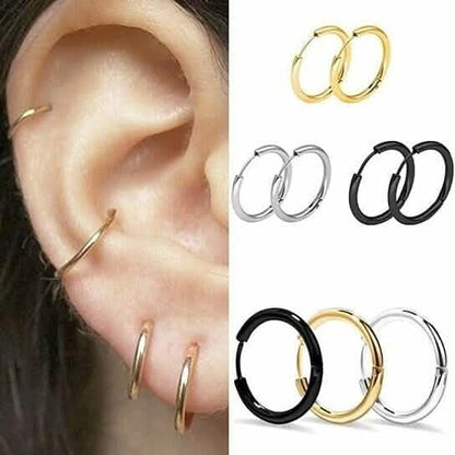 3-Pairs: Endless Hoop Earrings DailySale